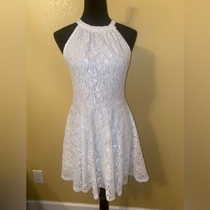 White dress. Large. Sleeveless.